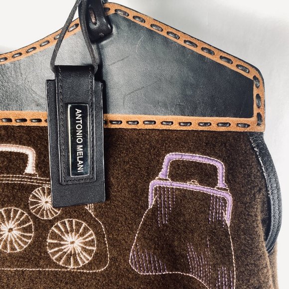 Antonio Melani Embroidered Purse/Handbag/Carpetbag - Picture 5 of 16